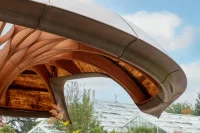 The Carbon Garden Pavilion, London, mushroom-like form