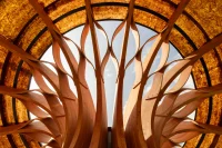 The Carbon Garden Pavilion, London, mushroom-like form
