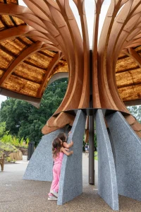 The Carbon Garden Pavilion, London, mushroom-like form