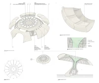 The Carbon Garden Pavilion, London, mushroom-like form