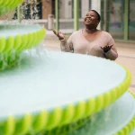NEON's Fountain at Brent Cross Town in London
