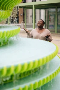 NEON's Fountain at Brent Cross Town in London