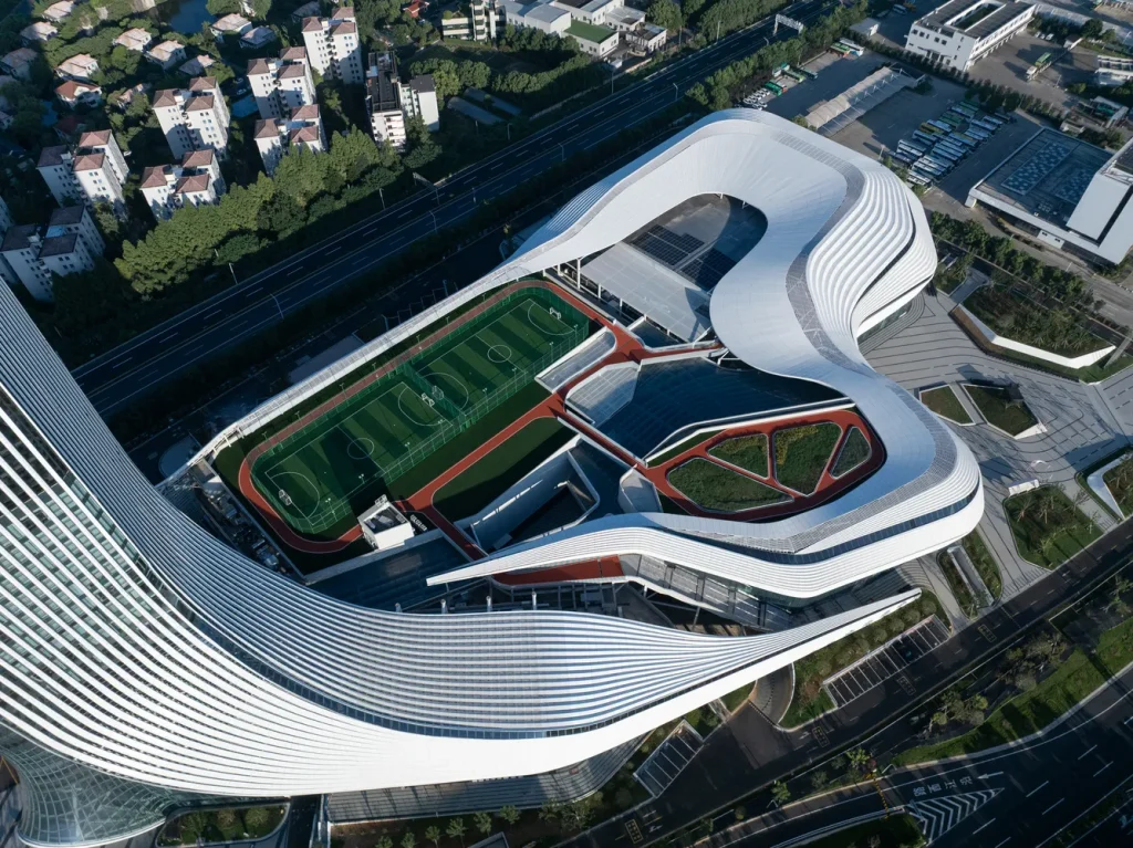 line+ studio Shapes Xinchang Globular Center as a Fluid Mixed-Use ...