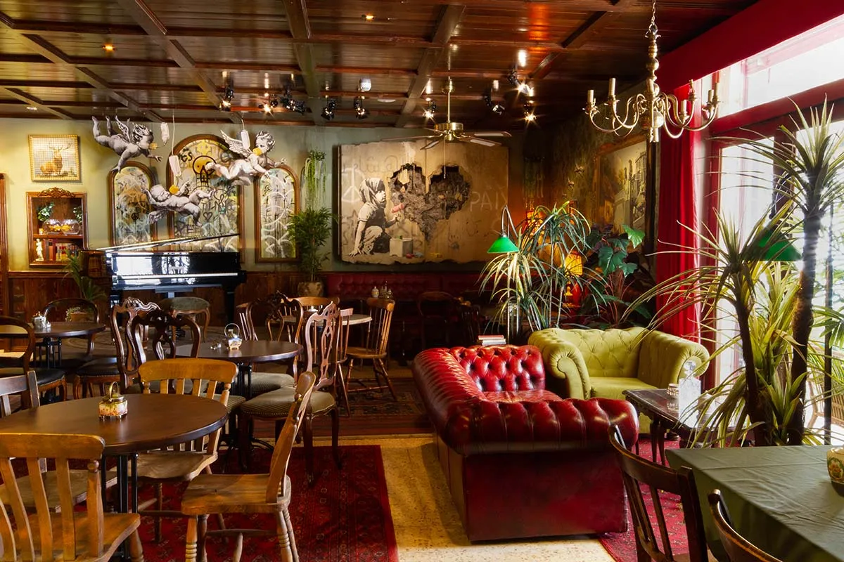 Banksy's 'Walled Off Hotel' Reopens as a Living Archive of Palestinian Culture and Politics 6 The Walled Off Hotel reopens in Bethlehem, boutique art hotel, Palestine