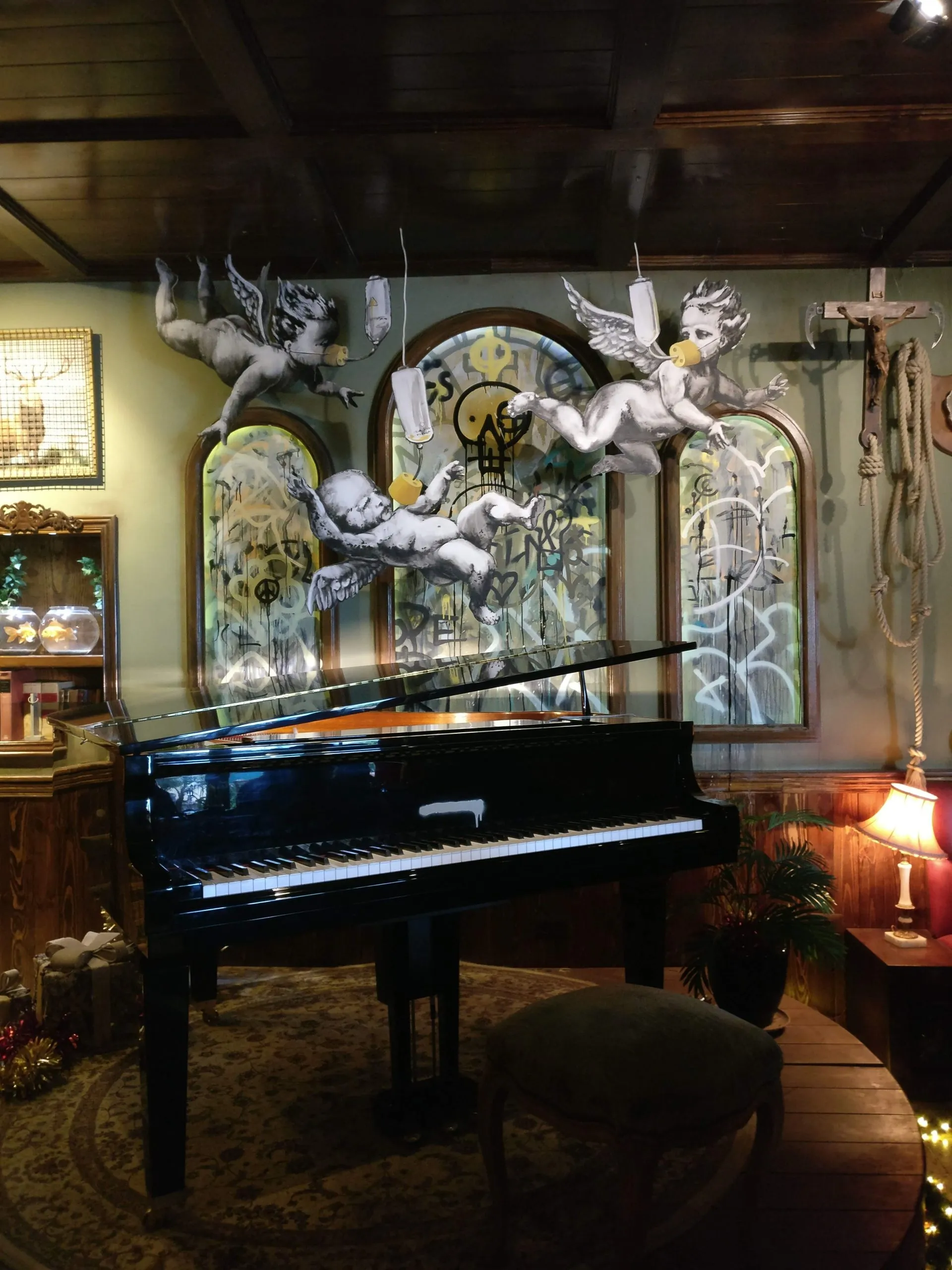 Banksy's 'Walled Off Hotel' Reopens as a Living Archive of Palestinian Culture and Politics 9 The Walled Off Hotel reopens in Bethlehem, boutique art hotel, Palestine