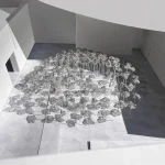 YOKOMAE et BOUAYAD’s stainless-steel pavilion at Louvre Abu Dhabi