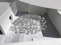 YOKOMAE et BOUAYAD’s stainless-steel pavilion at Louvre Abu Dhabi