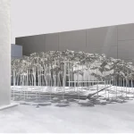YOKOMAE et BOUAYAD’s stainless-steel pavilion at Louvre Abu Dhabi