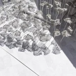 YOKOMAE et BOUAYAD’s stainless-steel pavilion at Louvre Abu Dhabi