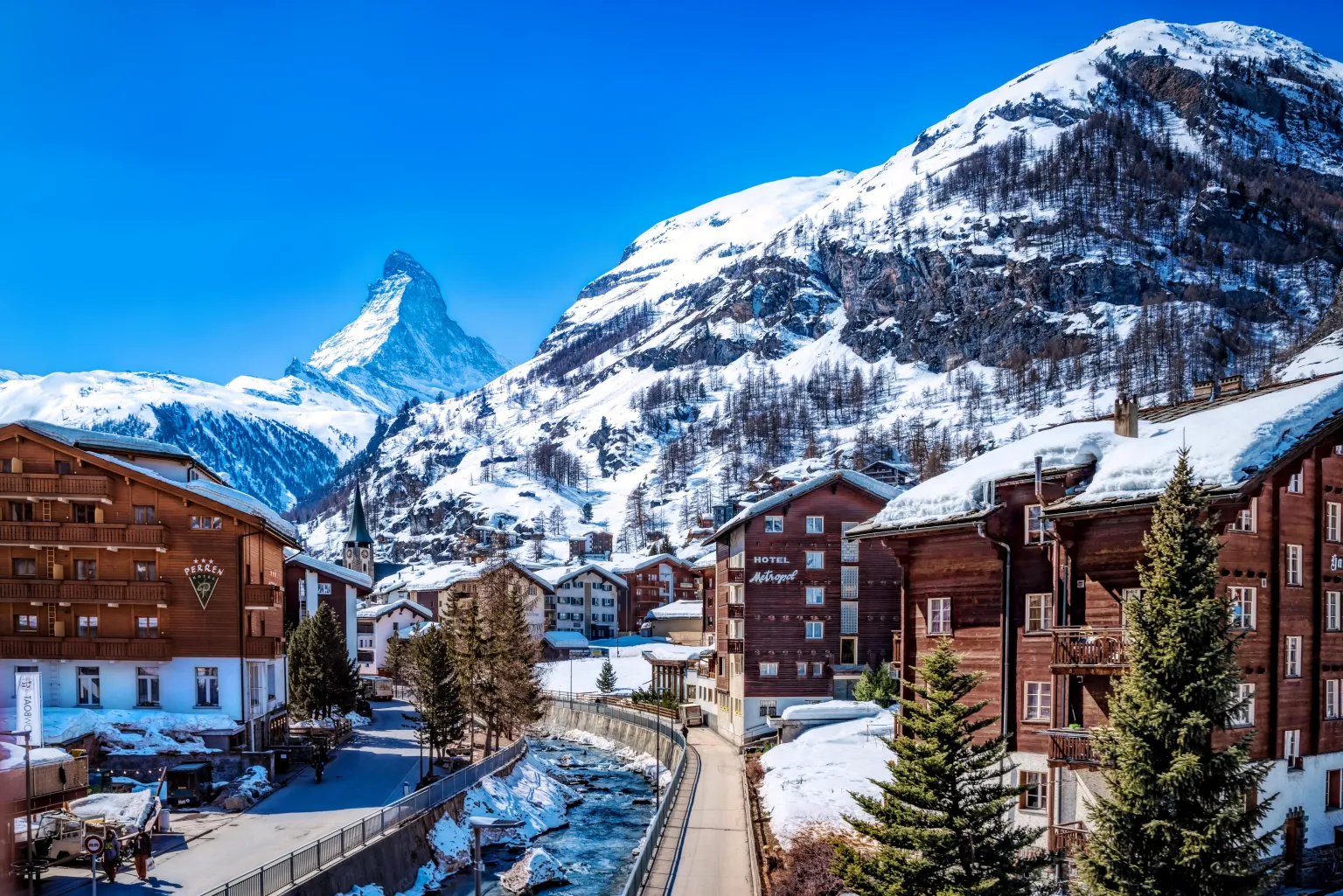 Zermatt, Matterhorn mountain, Lina Peak, 260-meter tower
