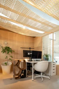 Oka Architecture’s CIRCULUS Atelier, A Workspace Wrapped in Knitted 3D-Printed Façade