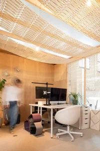 Oka Architecture’s CIRCULUS Atelier, A Workspace Wrapped in Knitted 3D-Printed Façade