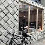 Oka Architecture’s CIRCULUS Atelier, A Workspace Wrapped in Knitted 3D-Printed Façade
