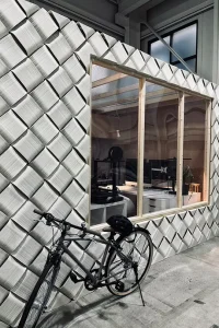 Oka Architecture’s CIRCULUS Atelier, A Workspace Wrapped in Knitted 3D-Printed Façade