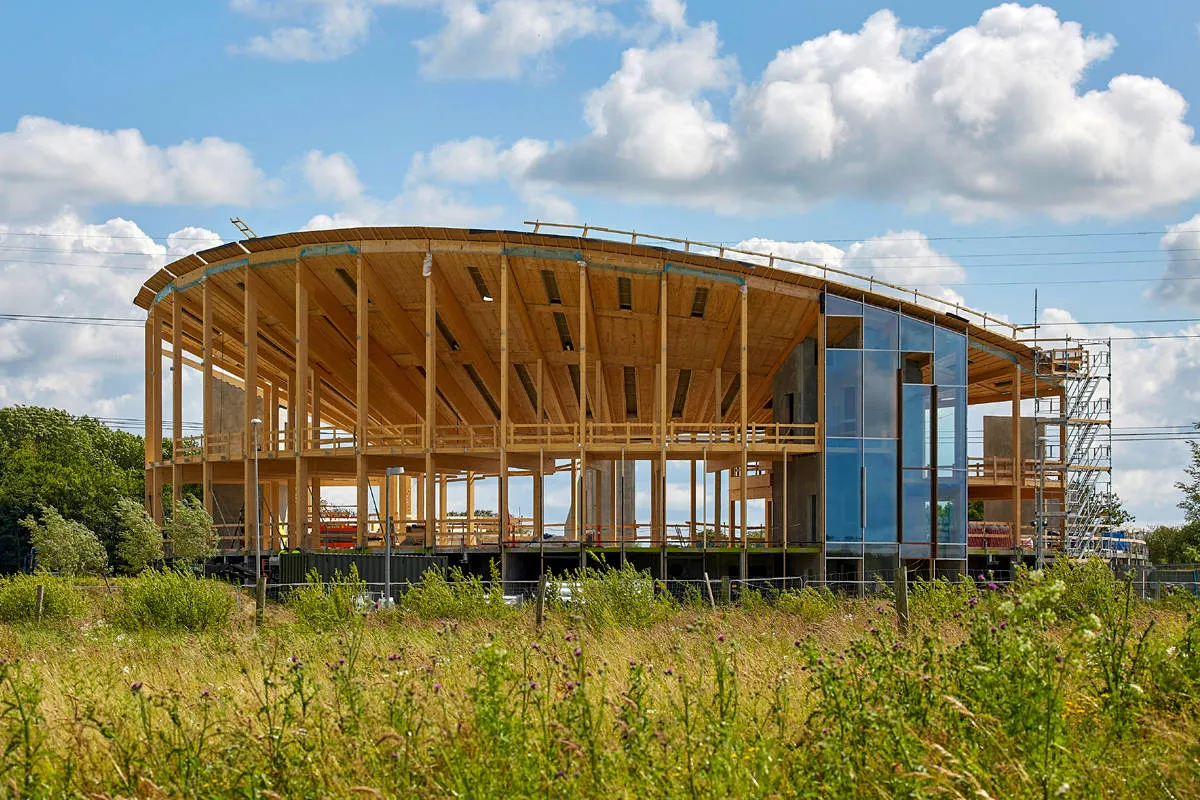 BIG Designs a Circular Timber Workplace for Dymak Headquarters in Odense 8 Dymak Headquarters