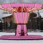 Carsten Höller, Pink Mirror Carousel, Kulm Hotel St. Moritz, Switzerland