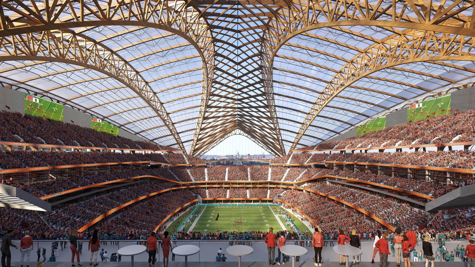 Washington's New NFL Stadium Design to Include Neoclassical Details 6 Washington's New NFL Stadium, RFK Stadium