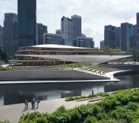 ZHA Reveals Design for Qiantang Bay Central Water Axis in Hangzhou