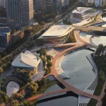 ZHA Reveals Design for Qiantang Bay Central Water Axis in Hangzhou