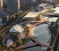 ZHA Reveals Design for Qiantang Bay Central Water Axis in Hangzhou