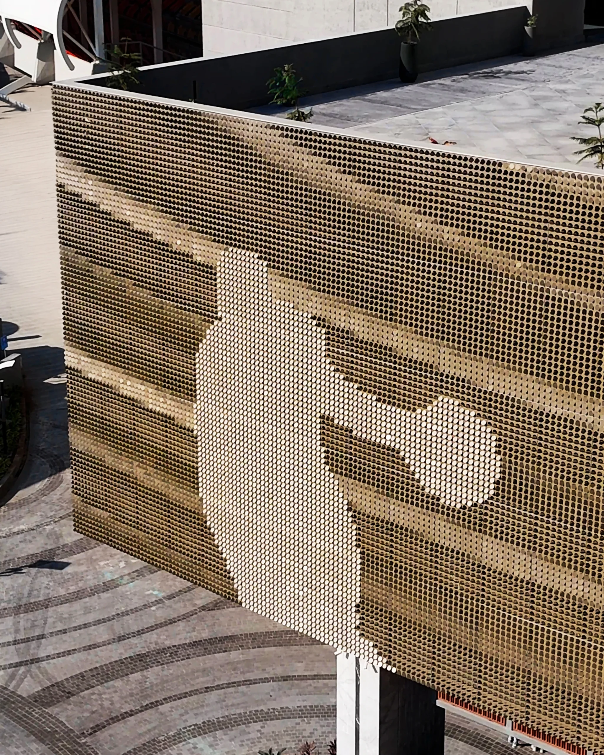 Metaguise Designs a Parametric Metal Facade for Miraj Cricket Stadium in Rajasthan