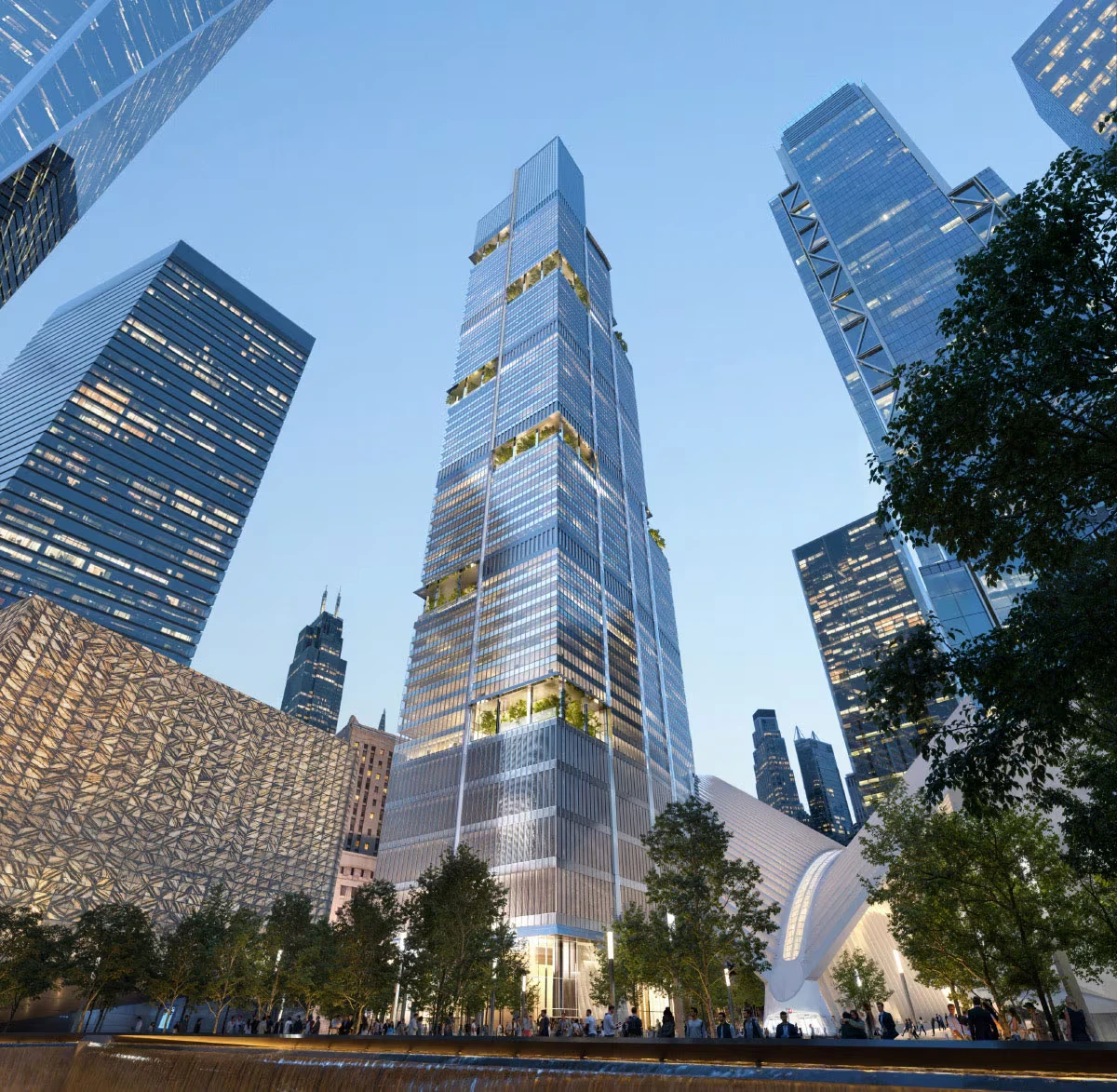 Foster + Partners Designs 55-Story 2 World Trade Center for American Express 5 Foster + Partners Designs 55-Story 2 World Trade Center for American Express