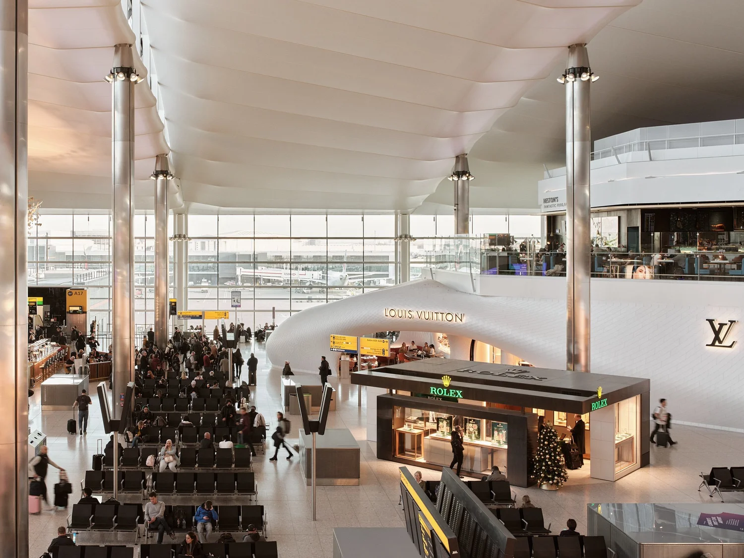 Louis Vuitton Heathrow Terminal 2 Design by Marc Fornes 5 MARC FORNES / THEVERYMANY, Louis Vuitton Heathrow Terminal 2