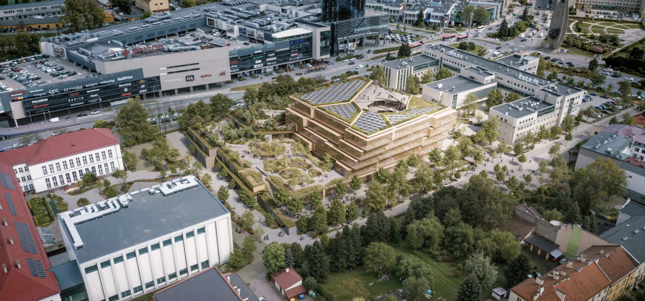 Kengo Kuma’s Vortex of Words, Spiral Timber-Steel Library