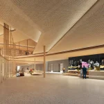 Kengo Kuma’s Vortex of Words, Spiral Timber-Steel Library