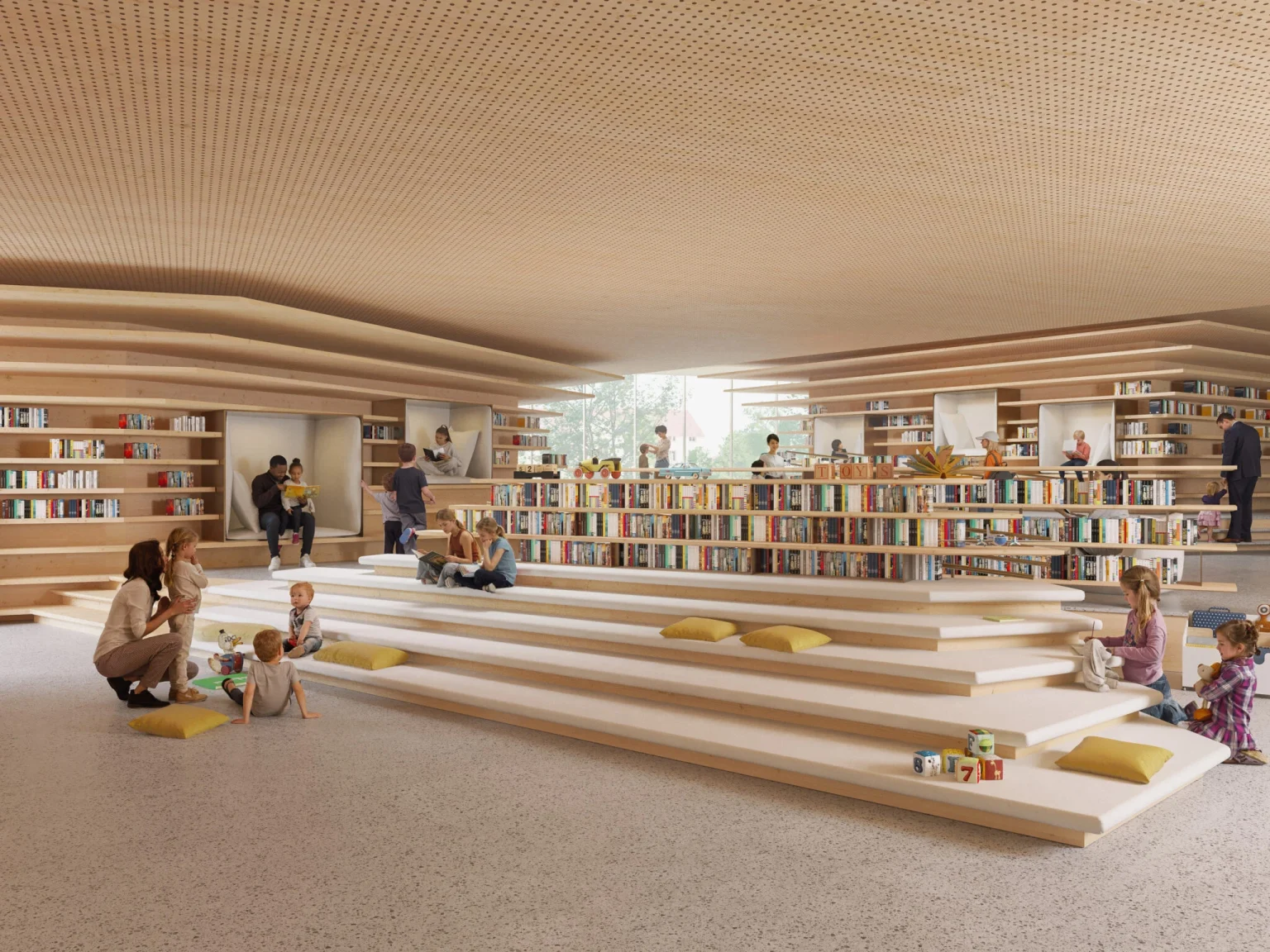 Kengo Kuma's “Vortex of Words” Wins Competition for New Municipal