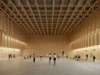 Kengo Kuma’s Vortex of Words, Spiral Timber-Steel Library