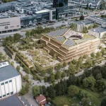 Kengo Kuma’s Vortex of Words, Spiral Timber-Steel Library