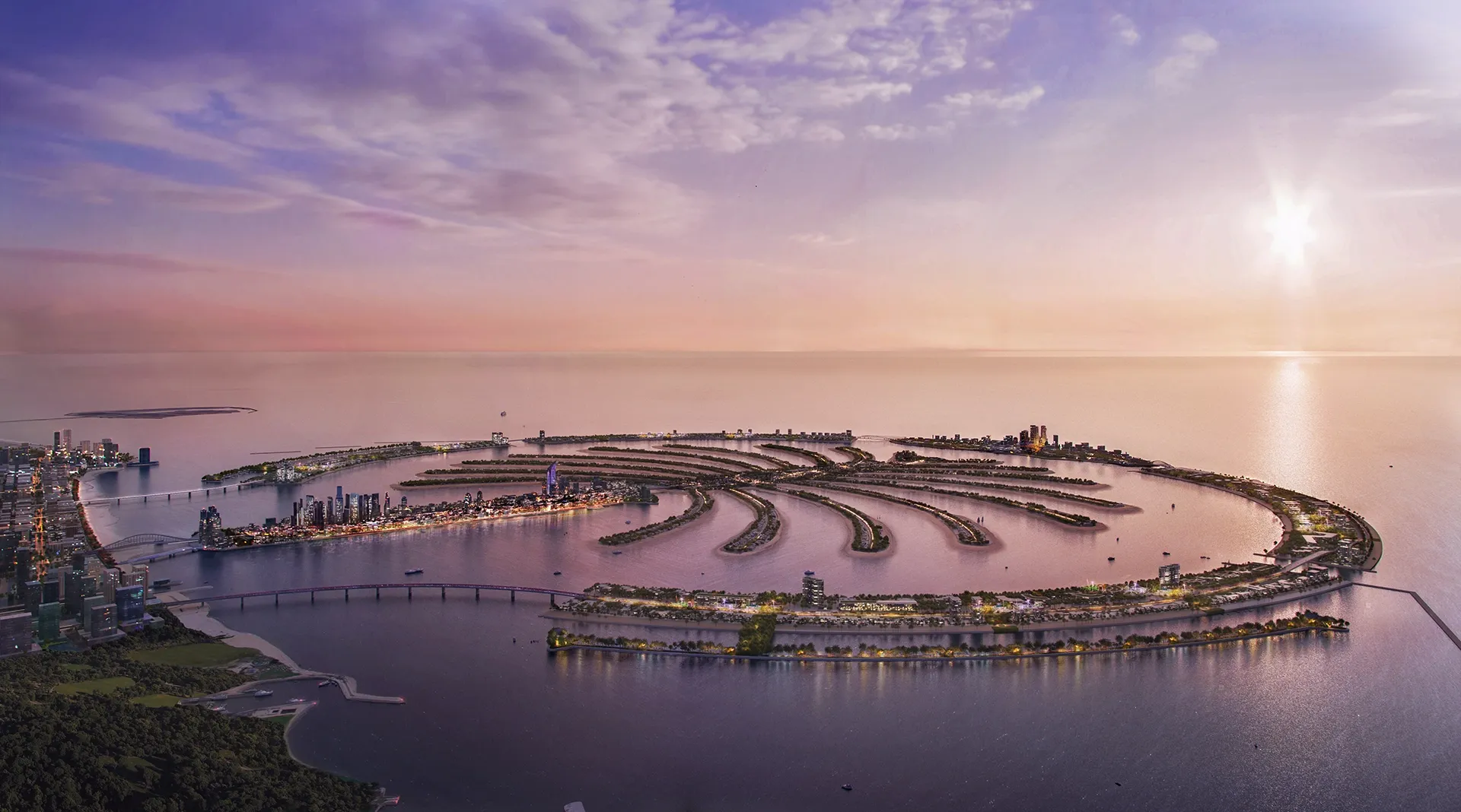 Palm Jebel Ali is the world’s largest palm-shaped island