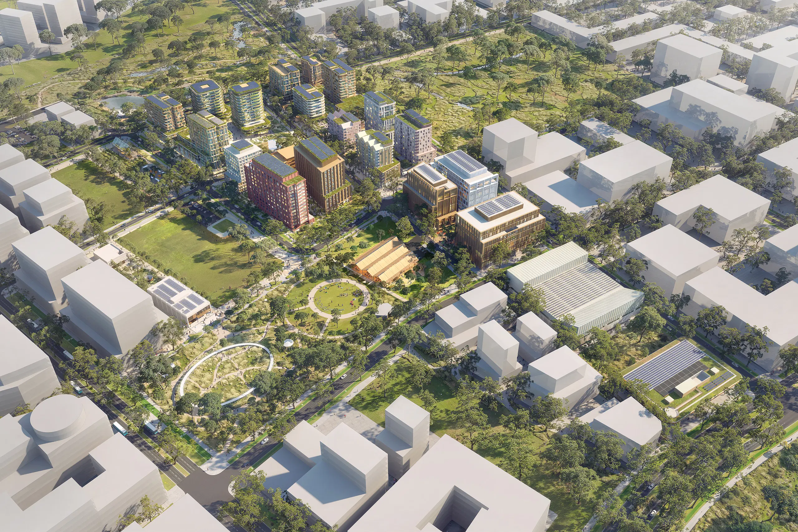 SOM + Hassell Plan New Bradfield City in Western Sydney