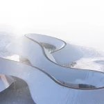 PLAT ASIA Designs Volcano-In Visitor Center in the Mongolian Steppe