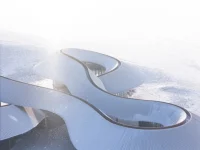 PLAT ASIA Designs Volcano-In Visitor Center in the Mongolian Steppe