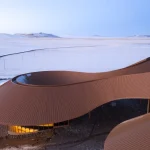 PLAT ASIA Designs Volcano-In Visitor Center in the Mongolian Steppe