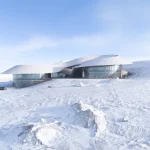PLAT ASIA Designs Volcano-In Visitor Center in the Mongolian Steppe