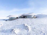PLAT ASIA Designs Volcano-In Visitor Center in the Mongolian Steppe