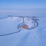 PLAT ASIA Designs Volcano-In Visitor Center in the Mongolian Steppe