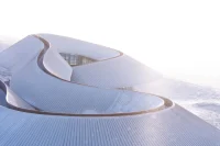 PLAT ASIA Designs Volcano-In Visitor Center in the Mongolian Steppe