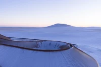 PLAT ASIA Designs Volcano-In Visitor Center in the Mongolian Steppe