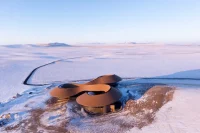 PLAT ASIA Designs Volcano-In Visitor Center in the Mongolian Steppe