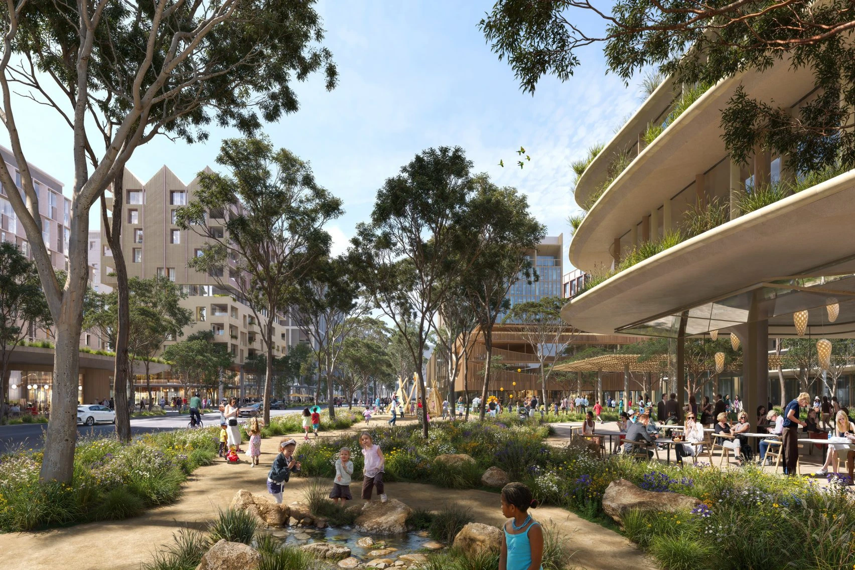 SOM + Hassell Plan New Bradfield City in Western Sydney