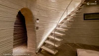 two-story 3D-printed home