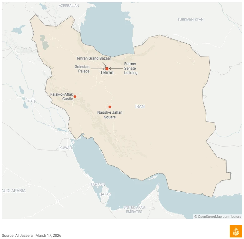 56 Iranian Heritage Sites Reportedly Damaged in US–Israeli Strikes