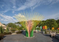 Chorus Ventus by NEON, A Plant-Inspired Installation Blooms at Lauritzen Gardens