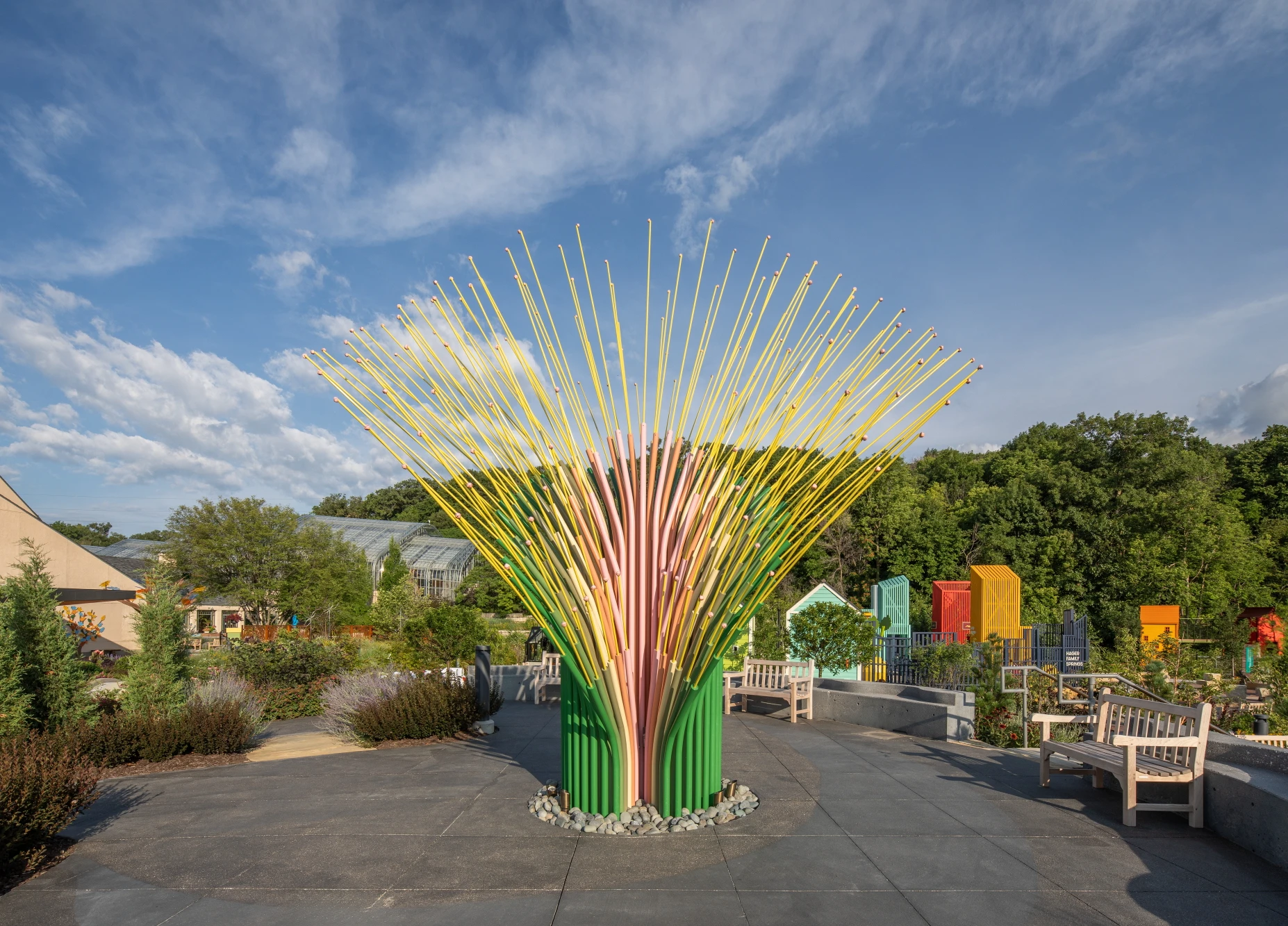 Chorus Ventus by NEON, A Plant-Inspired Installation Blooms at Lauritzen Gardens