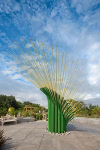 Chorus Ventus by NEON, A Plant-Inspired Installation Blooms at Lauritzen Gardens