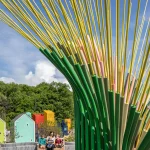 Chorus Ventus by NEON, A Plant-Inspired Installation Blooms at Lauritzen Gardens